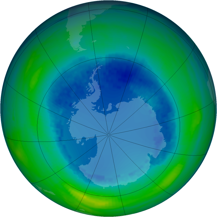 Ozone Map 1992-08-19